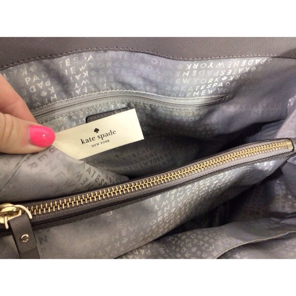 Kate Spade Leather Top Handle Bag Purse - Picture 8 of 10